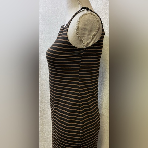 Popular Basics striped tank Bodycon dress women’s size L - Picture 5 of 14